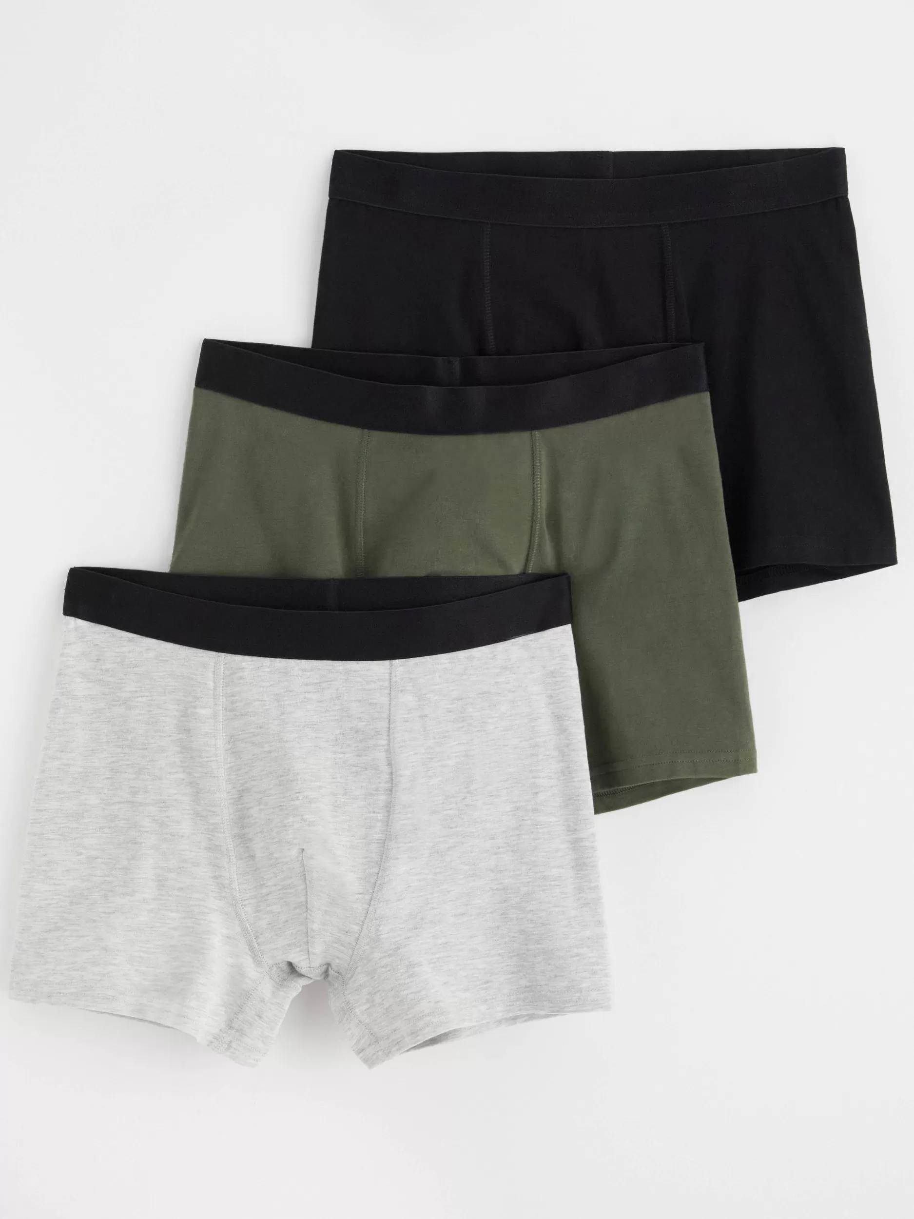 Lindex Undertøy<3-Pakning Med Boksershorts Dark Dusty Khaki