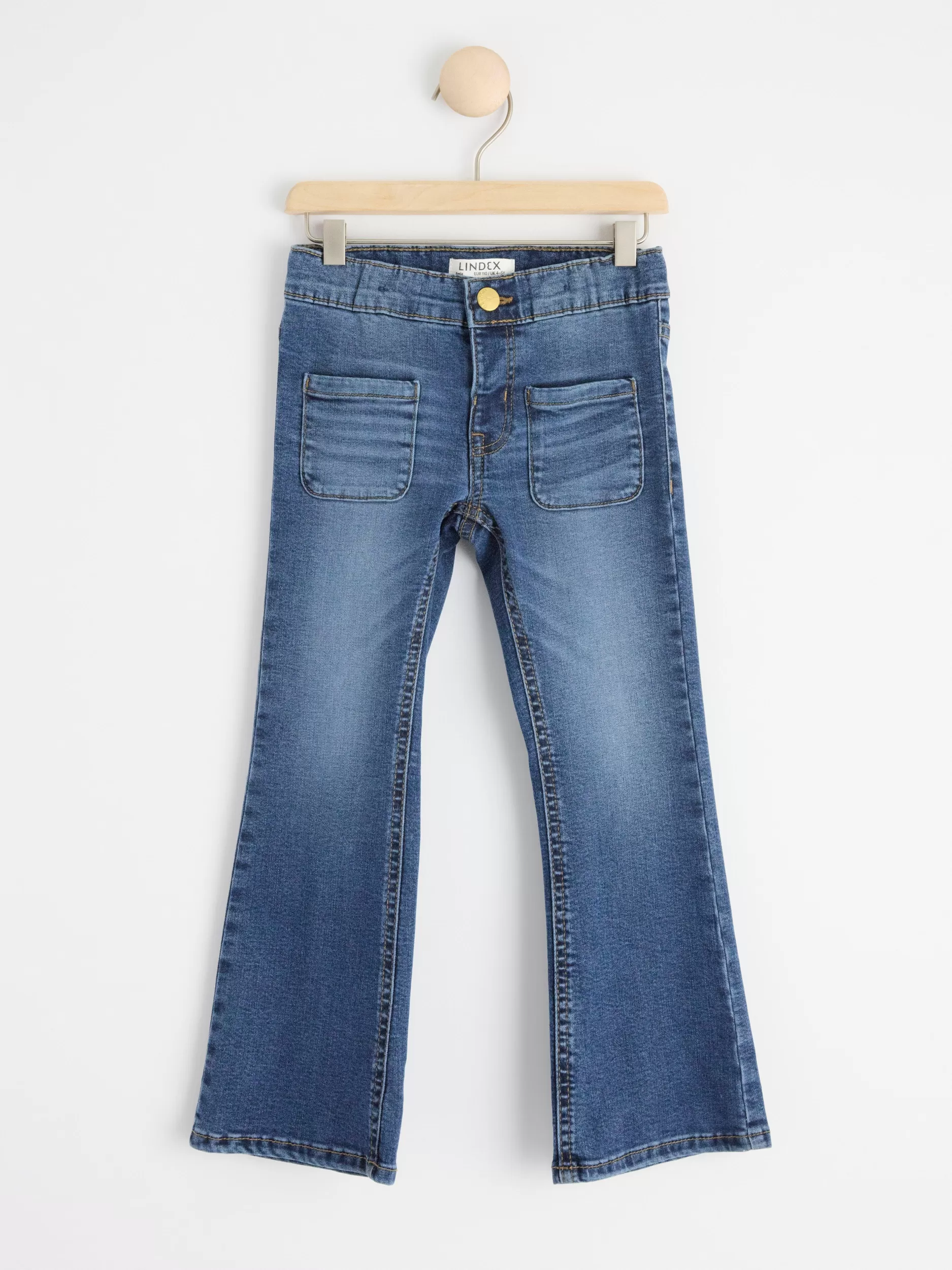 Lindex Jeans<Freja Utsvinget Jeans Med Normalt Liv Dark Denim