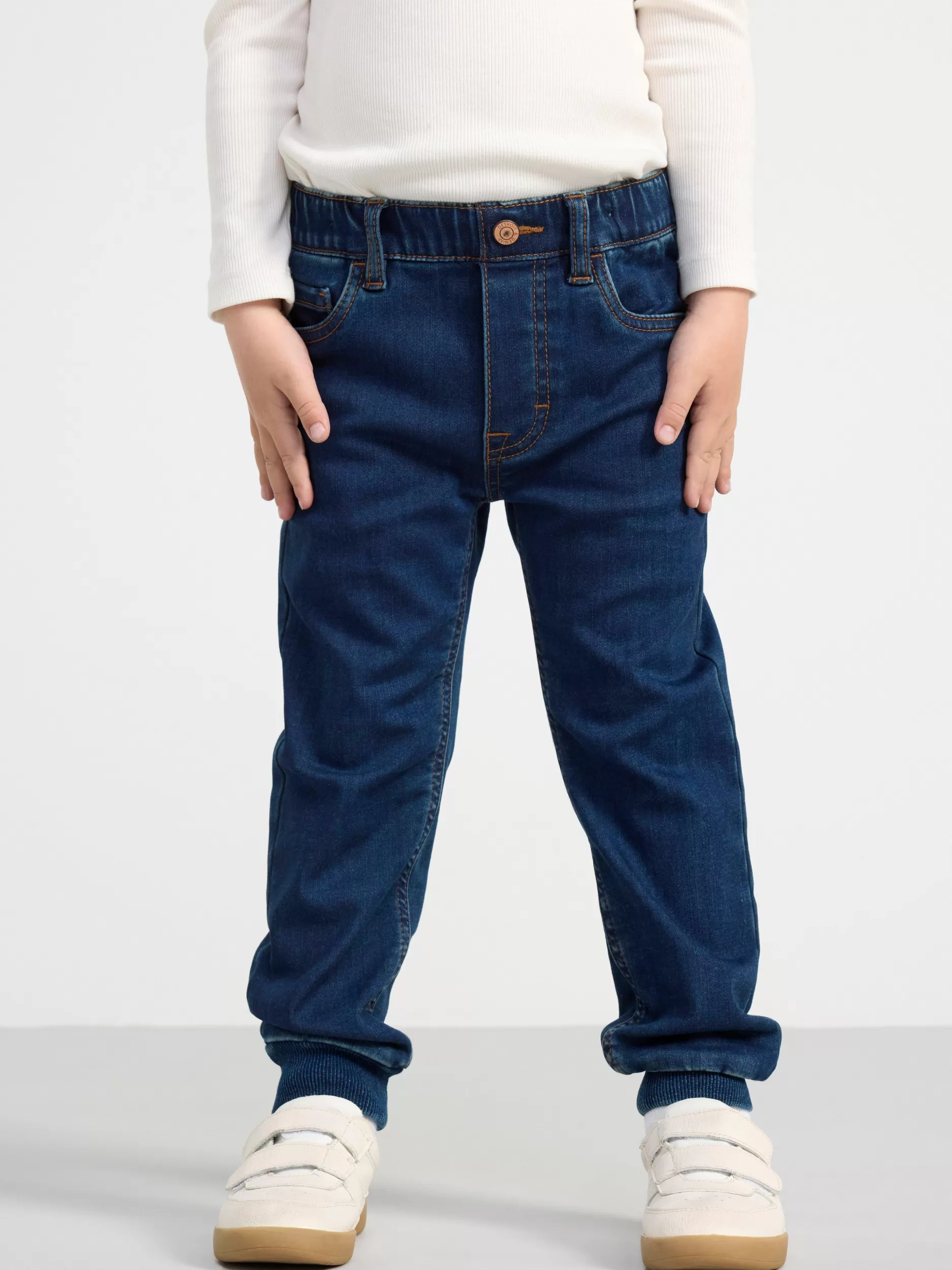 Lindex Jeans<Jeans Med Normal Passform Og Borstet Innside Denim