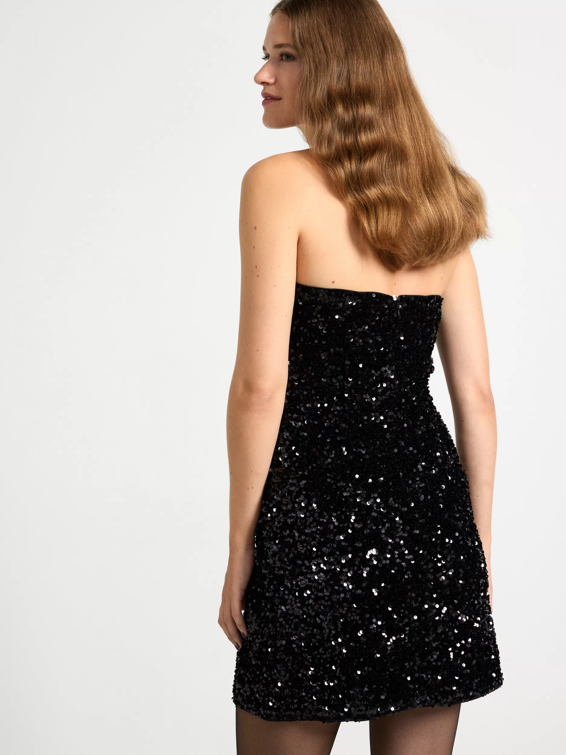 Lindex Kjoler<Minikjole Med Paljetter Black