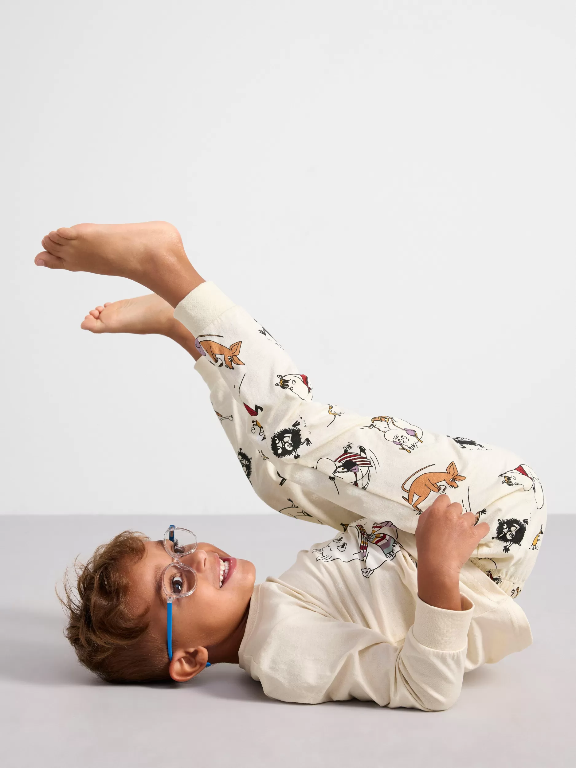 Lindex Nattøy<Pyjamassett Med Mummi-Trykk Light Beige