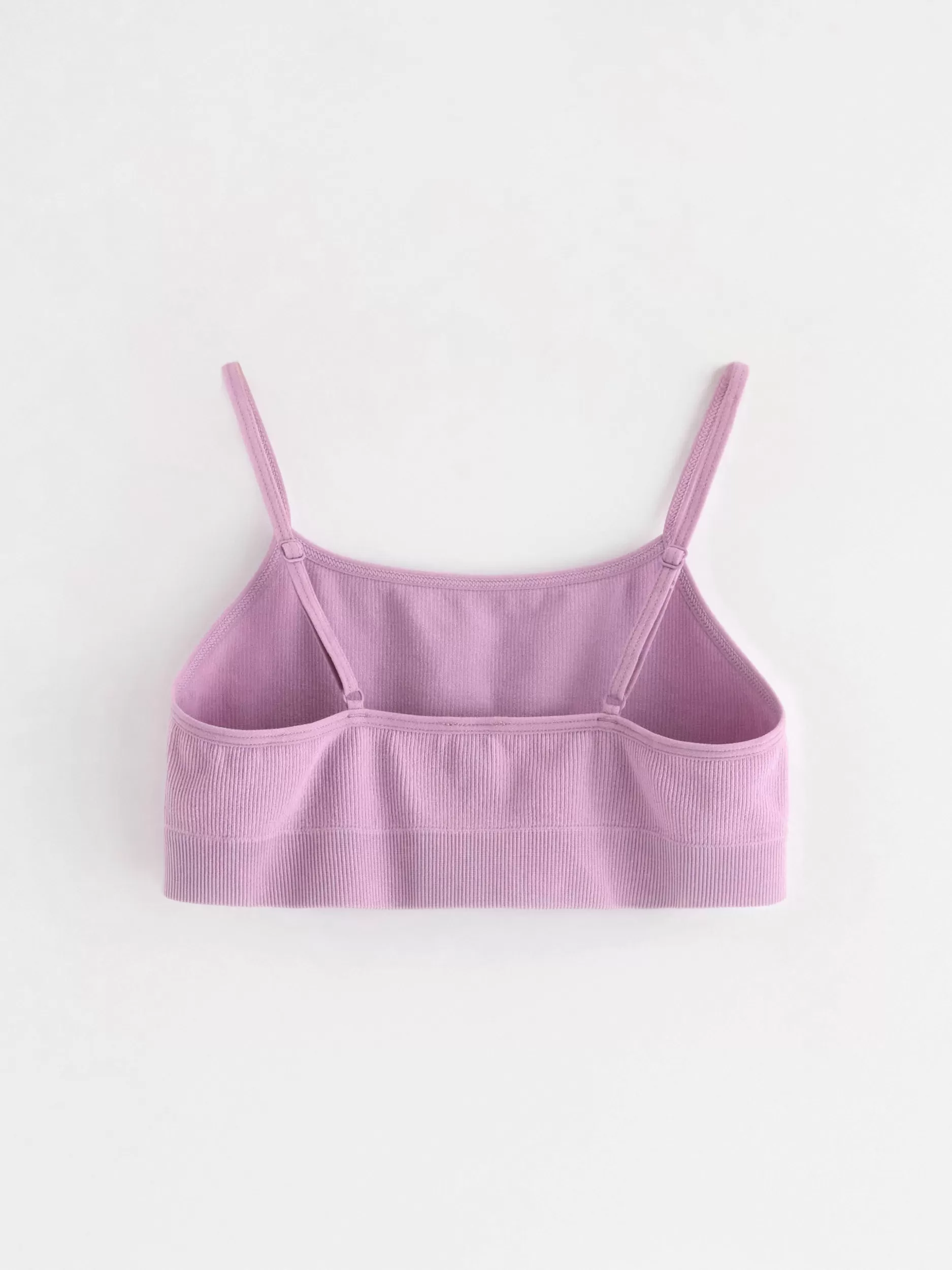Lindex Undertøy<Somlos, Ribbestrikket, Kort Overdel Light Lilac