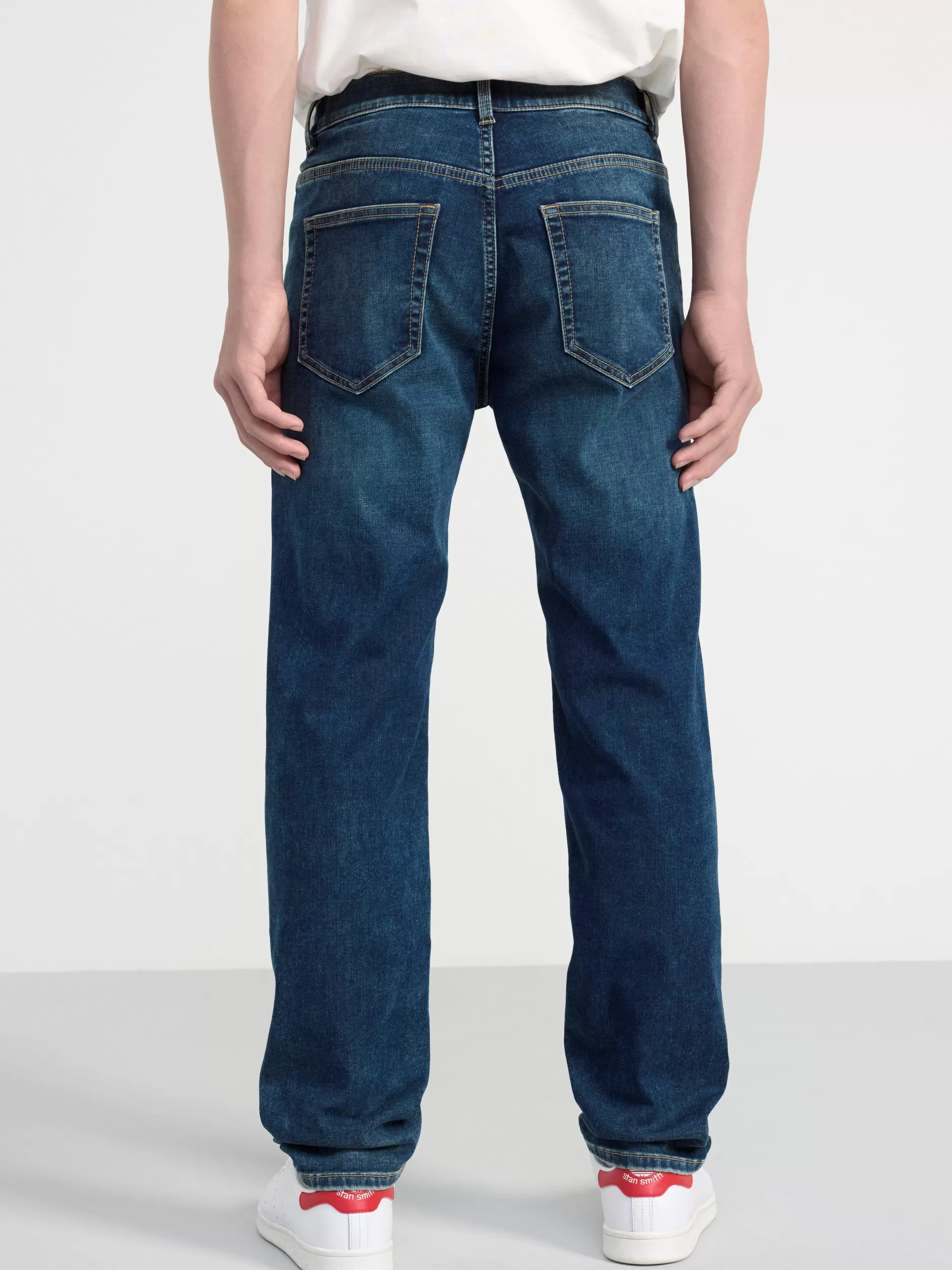 Lindex Jeans<Staffan Rette Jeans Med Normalt Liv Og Borstet Innside Denim