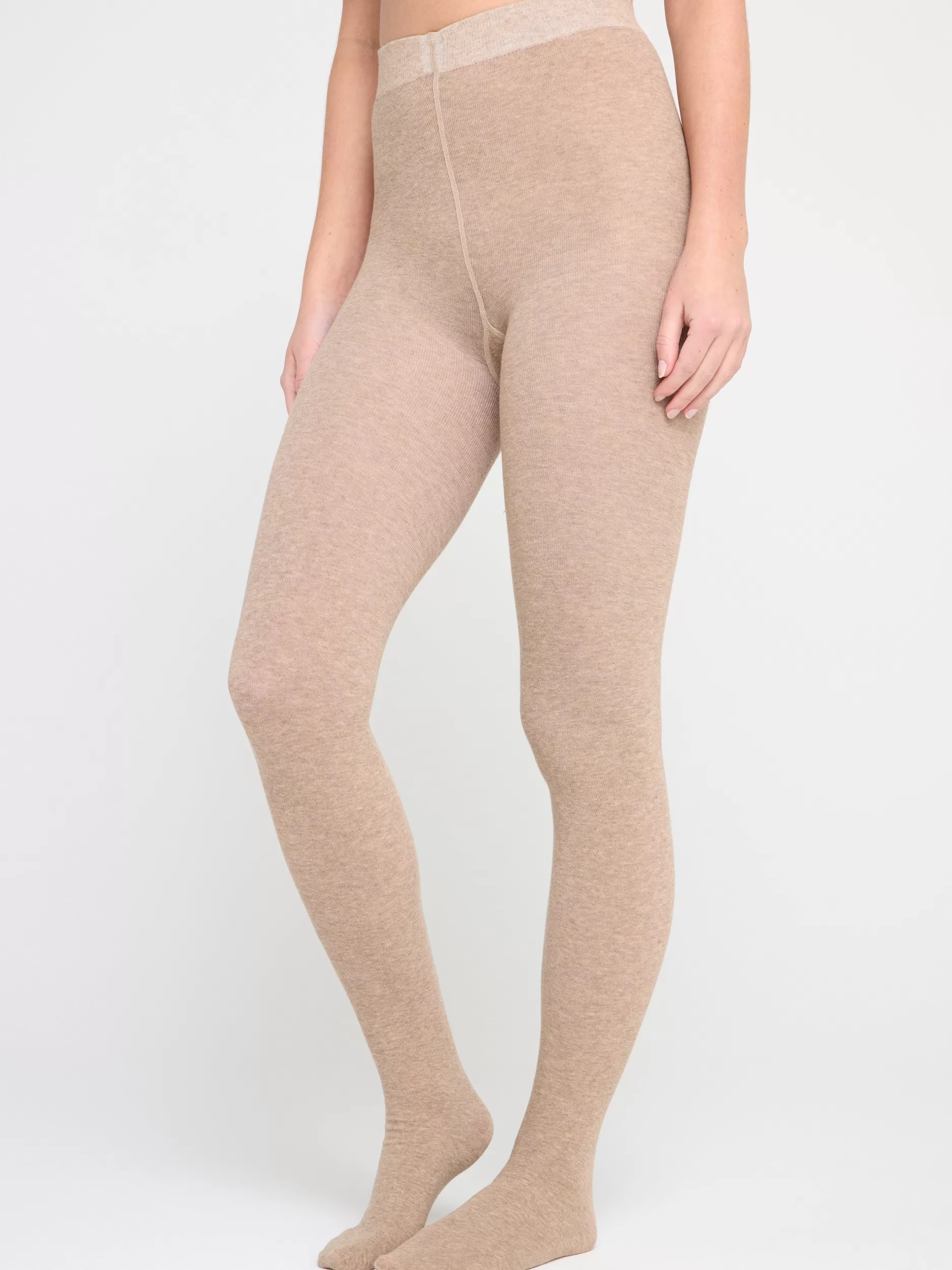 Lindex Strømpebukser Og Leggings<Strikket Strompebukse I Bomull Brown Melange