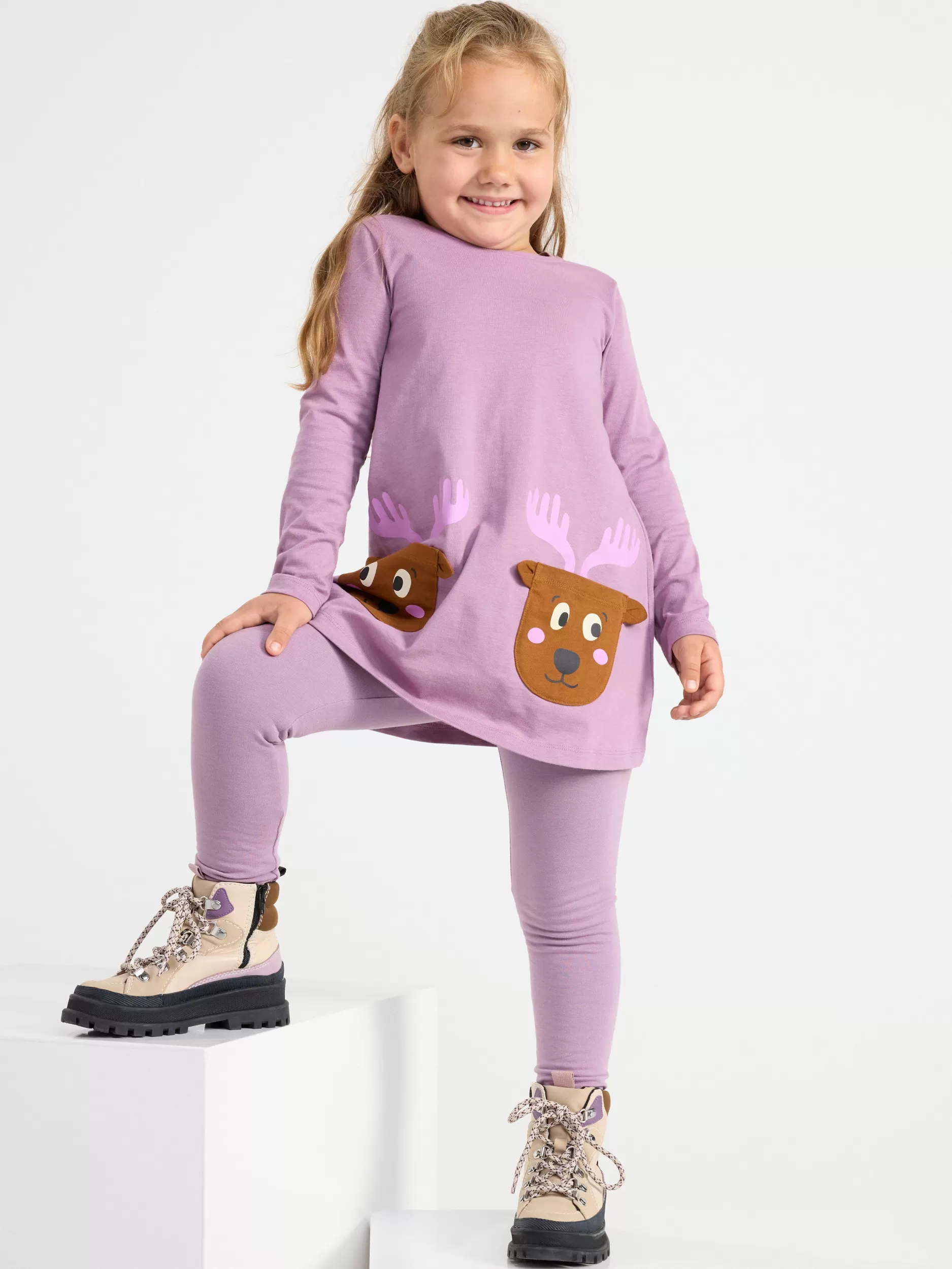 Lindex Kjoler<Tunika Med Lange Ermer Light Dusty Lilac