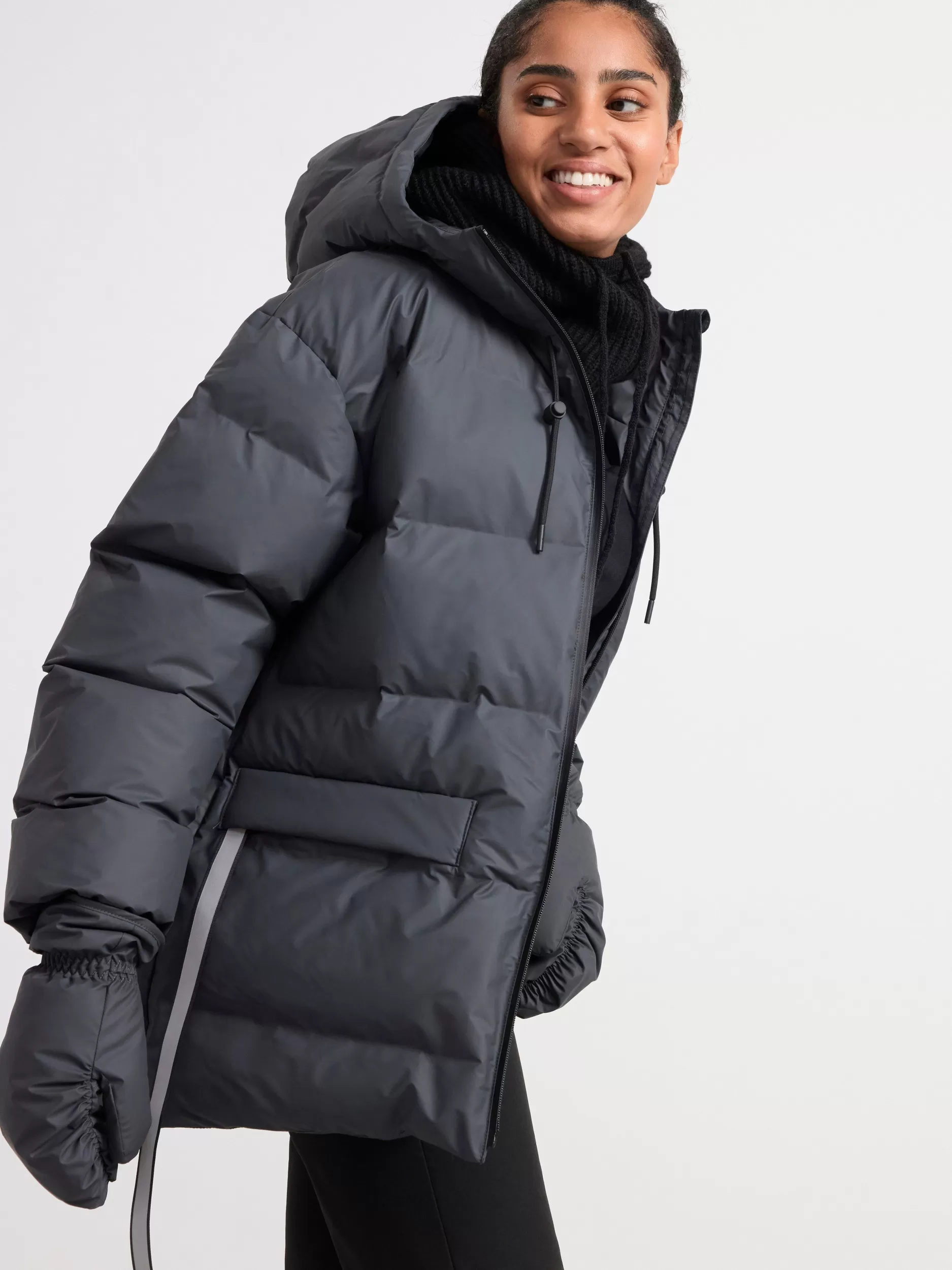 Lindex Yttertøy<Vannavstotende Boblejakke Dark Dusty Grey